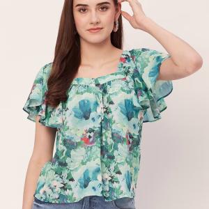 women printed top