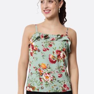 women's a line shoulder strap top