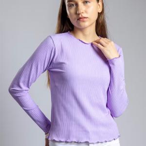 women solid long sleeves top