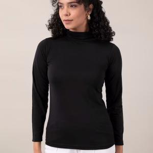 women's straight turtle neck top