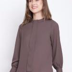 women's straight round neck top