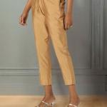 Women Straight Fit Flat-Front Pants