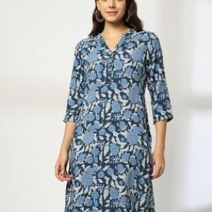 Women Floral Print Straight Kurta