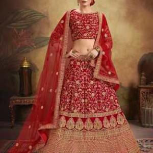 Embroidered Flared Lehenga Choli Set 