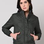 Quilted Regular Fit Biker Jacket