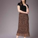 Women Animal Print Straight Skirt