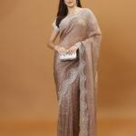 Women Embellished Organza Saree