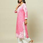 Women Lace Straight Kurta with Palazzos