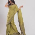 Bengal Handloom Pure Linen Saree