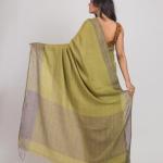 Bengal Handloom Pure Linen Saree