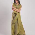 Bengal Handloom Pure Linen Saree