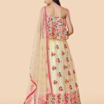 Embroidered Flared Lehenga Choli Set with Dupatta