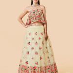 Embroidered Flared Lehenga Choli Set with Dupatta