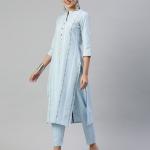 Striped Straight Kurta Set