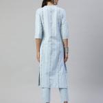 Striped Straight Kurta Set