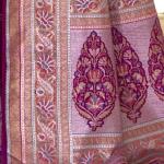 Floral Pattern Saree with Contrast Border