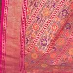 Floral Print Silk Saree