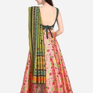 Floral Print Lehenga & Choli Set with Dupatta