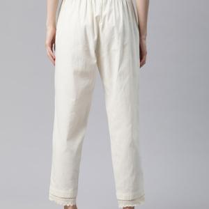 Solid Straight Fit Trousers