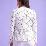 Women Geometric Print Single-Breasted Blazer