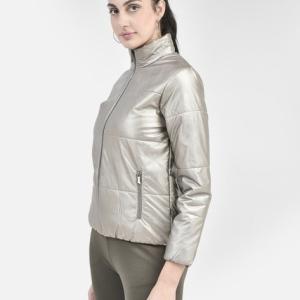 Women Zip-Front Puffer Jacket