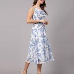 Women Floral Print Fit & Flare Dress