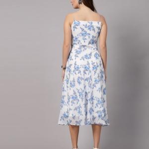 Women Floral Print Fit & Flare Dress