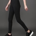 Slim Fit Leggings with Logo Patch