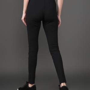 Slim Fit Leggings with Logo Patch