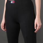 Slim Fit Leggings with Logo Patch