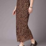 Women Animal Print Straight Skirt