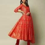 Women Printed Anarkali Suit Set