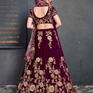 Women Embroidered Flared Lehenga Choli Set