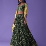 Women Embroidered Flared Lehenga Choli Set 