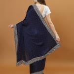 Women Embellished Chinon Saree 