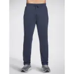 Skechers Men Navy Blue GOKNIT PIQUE LOUNGE Track Pants (L) by SANKAN