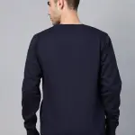 Roadster Men Navy Blue Solid Sweatshirt (S) by SANKAN