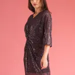 Globus Women Twisted Sequinned Party Dress (S) by SANKAN