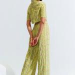 Eesha Mahajan - Iara Yellow Embroidered Pant Set M