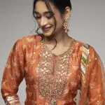 Bhumika Vaid Orange Tilla Short Garara with Kurta and Dupatta