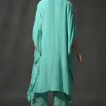 Buy Aastha Jain Turquoise Sequins Kaftan Set For Women Available online at ScrollnShops Blue / 3XL