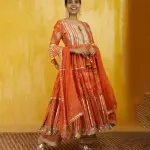 Bhumika Vaid Marigold Garden Tiered Ag Set - Tangerine