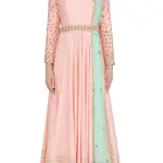 Aastha Jain Pink Sequins And Beads Embroidered Anarkali Set for Women at Lovel