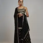 Bhumika Vaid Golconda Aarva Black Strappy Sharara