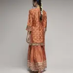 Bhumika Vaid Orange Tilla Short Garara with Kurta and Dupatta