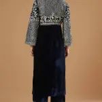 Aastha Jain Midnight Blue Embroidered Kurta Set for Women at Lovel