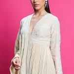 Buy Aastha Jain Anarkalis for women online at ScrollnShops Gold / L