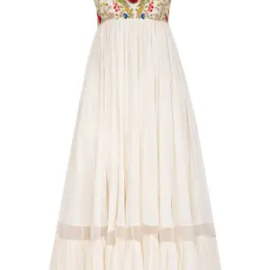 Aastha Jain Ivory Embroidered Anarkali Set for Women at Lovel