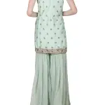 Buy Aastha Jain Embroidered Sharara Set For Women Available online at Scrollnshops M / Green