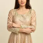 Buy Aastha Jain Embroidered Anarkali Set For Women Available online at Scrollnshops XXL / Gold